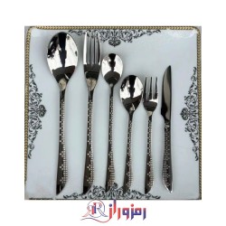سرویس قاشق و چنگال 24  نفره  یونیک مدل لیزری